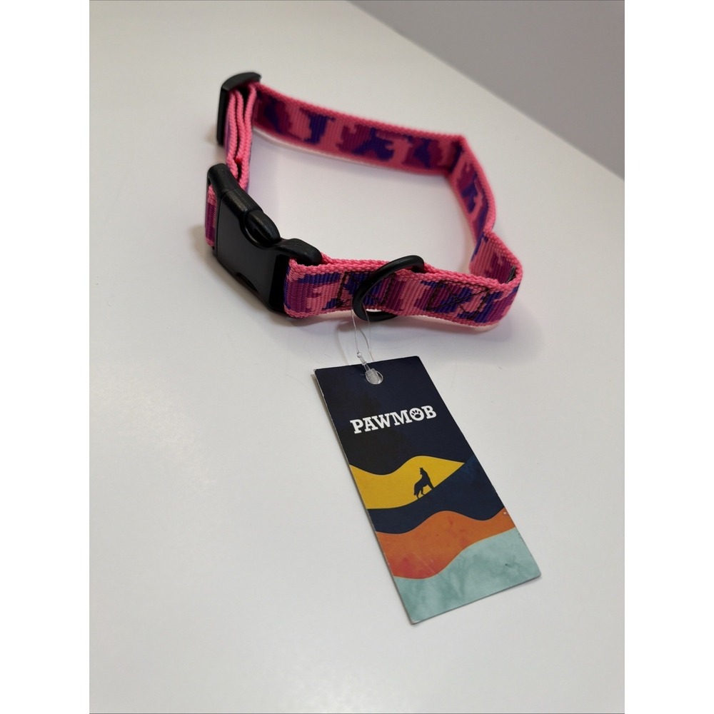 Paw Mob Pink XL Dog Collar